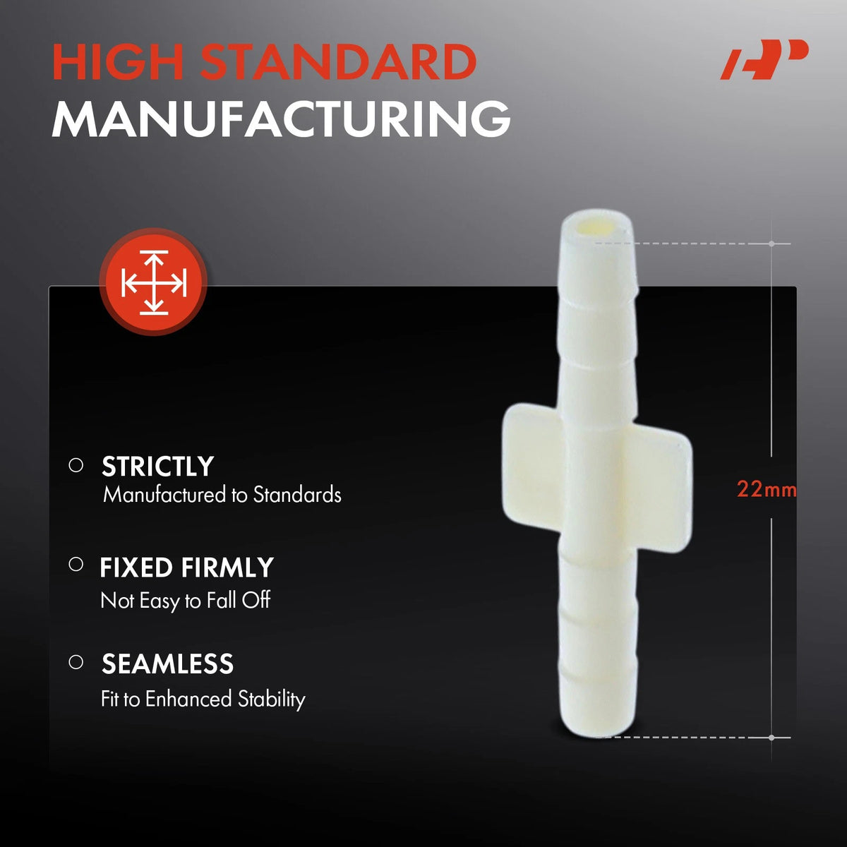 50x Nylon Straight Hose Connector Retainer Clip for GM Ford (14047034, 4095145)