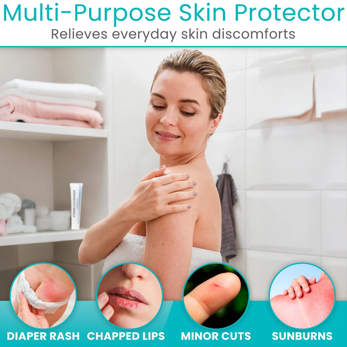 ViveCare Vitamins A&D Ointment Skin Protectant 4 Ounce (Pack of 1)