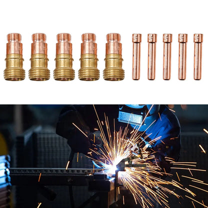 Set of 10 TIG Gas-Lens 17GL332 10N24S for Welding Accessories