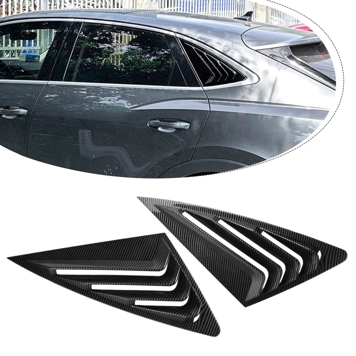2Pcs Triangle Shade Spoiler for Q3 F3 Sportback (2019–2024)