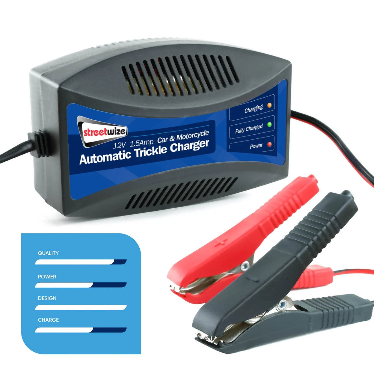 1.5A Automatic Battery Trickle Charger for Vehicle Caravan (SWTBC)