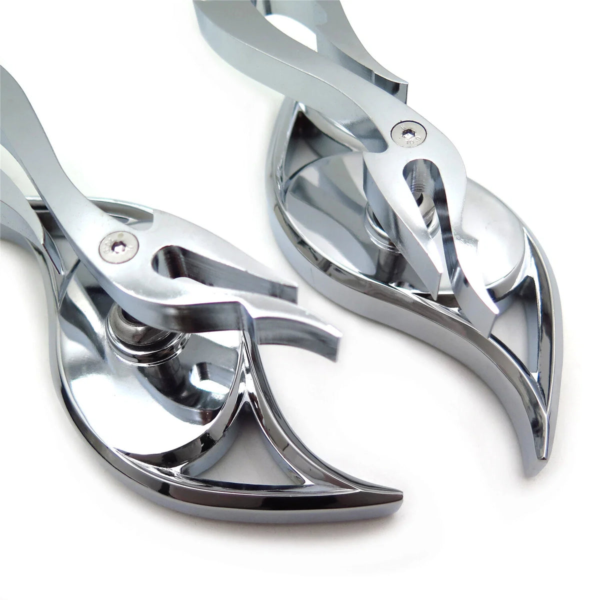 Chrome Wisdom Eye Running Mirrors for Yamaha Cruiser (Royal Star, Road Star, V-Star)