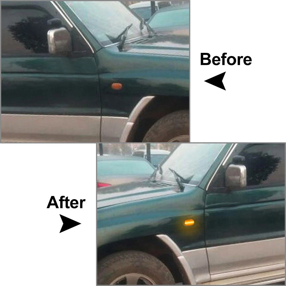 Sequential LED Side Marker Lights for Mitsubishi L200 (1996–2005)