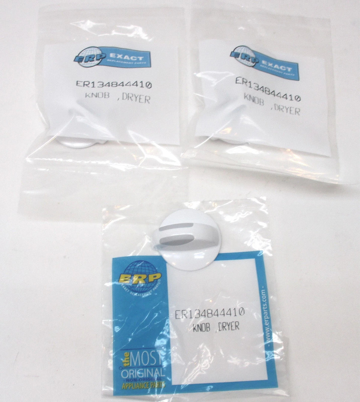 3pk Start Knob for Frigidaire Dryer 134844410 134034910 PS2330885 AP4339026