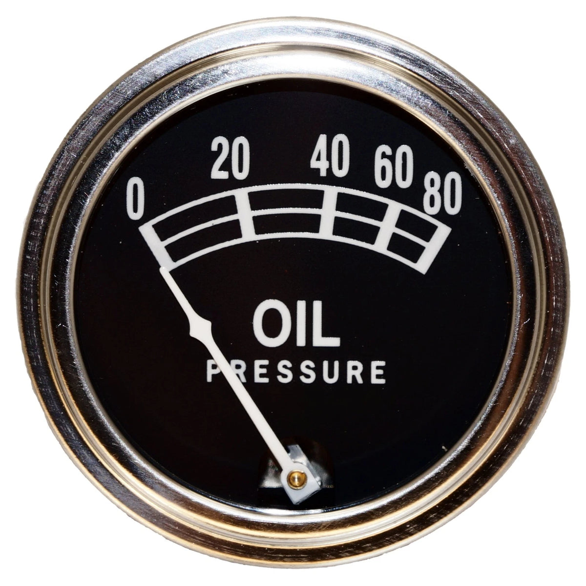Oil Pressure Gauge (0-80 LB) for Universal Applications