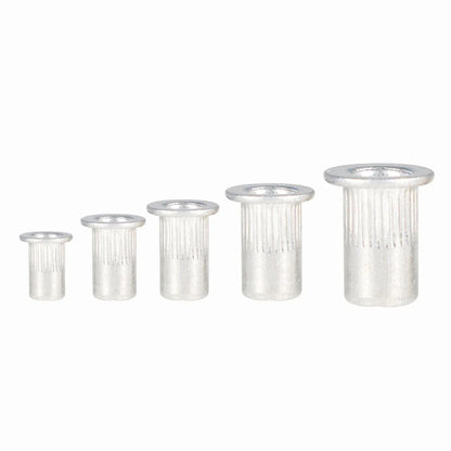 150-Piece Aluminum Rivet Nut Kit for Metric Applications (M3–M8)