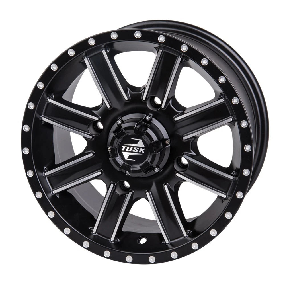 Tusk Cascade Wheel 14x7 Machined/Black for ATV (185-276-0015)