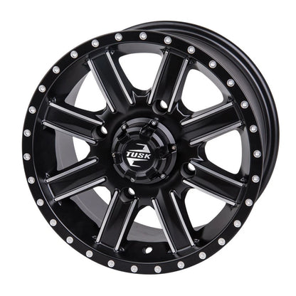 Tusk Cascade Wheel 14x7 Machined/Black for ATV (185-276-0015)