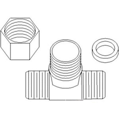 Fuel Injector Tee for John Deere 1020 2020 2510 2030 2440 2640 4030 2040 2520