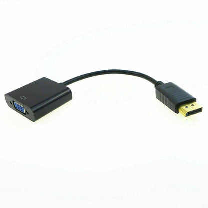 Display Port to VGA Adapter Cable for Laptop Desktop Monitor (1080P)