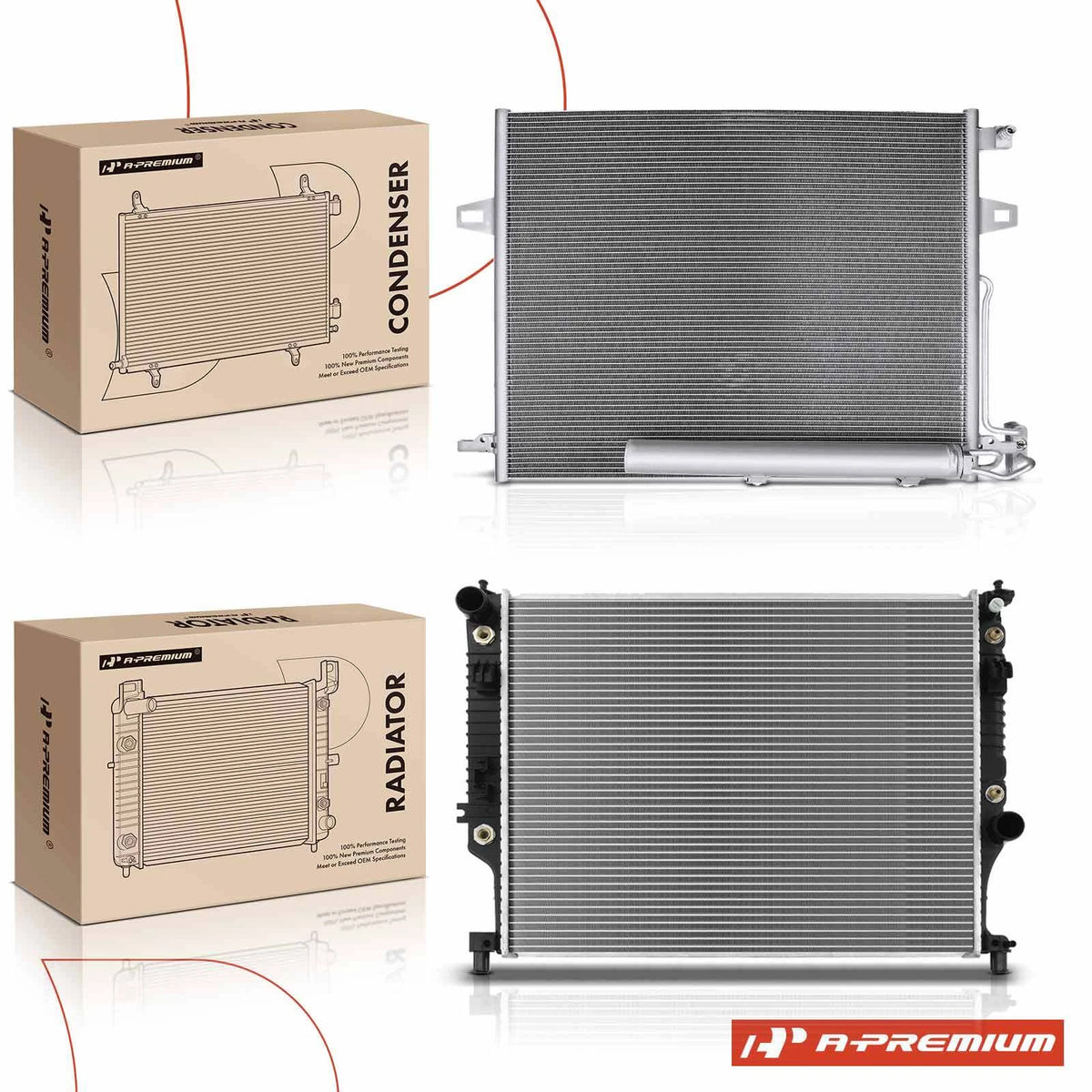 Cooling Kit for Mercedes-Benz ML350 ML500 R500 (2515000603, 2515000054)
