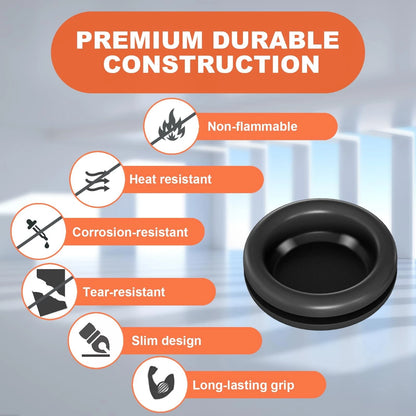 Rubber Grommets Assortment Kit for Wiring Protection (7 Sizes, 280 Pcs)