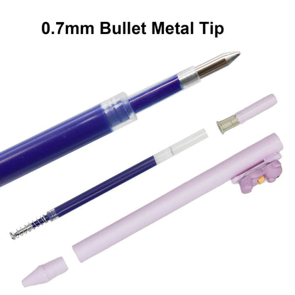50 Pcs Blue Ink Gel Pen Refills for Retractable Pens (4.33 inch)