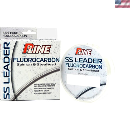 P-Line 100 Yds Clear Fluorocarbon Fishing Line 10 lb Leader