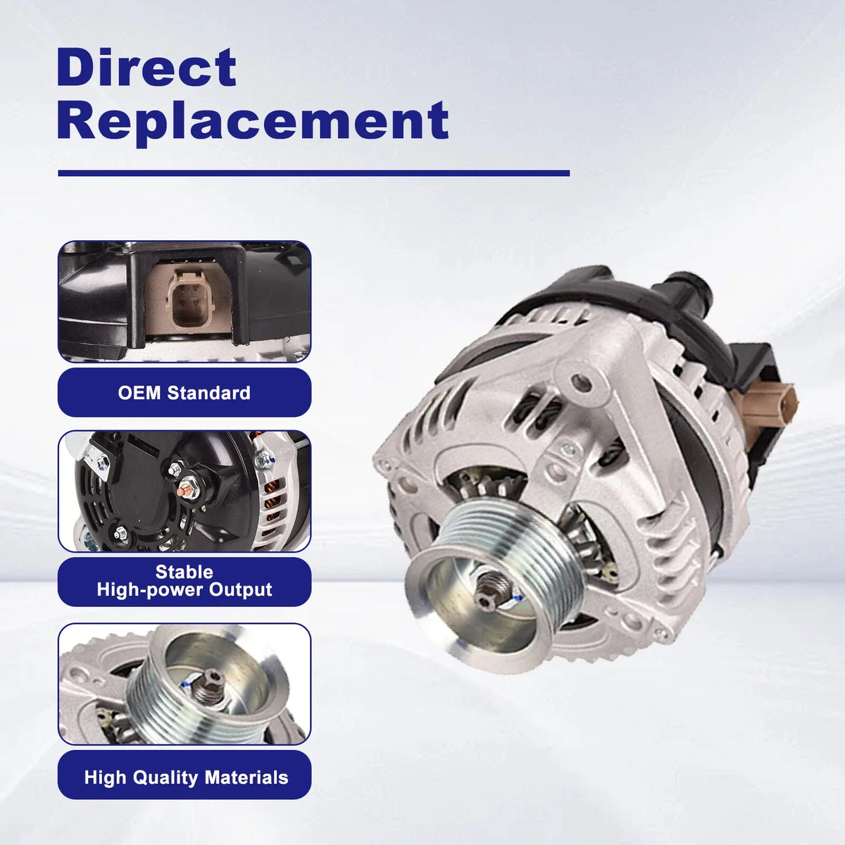Alternator for Acura TSX (2009–2014) Honda Accord (2008–2012) 2.4L