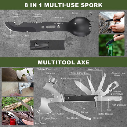 Survival Kit 150 PCS Gear for Men (Fathers Day Gift)