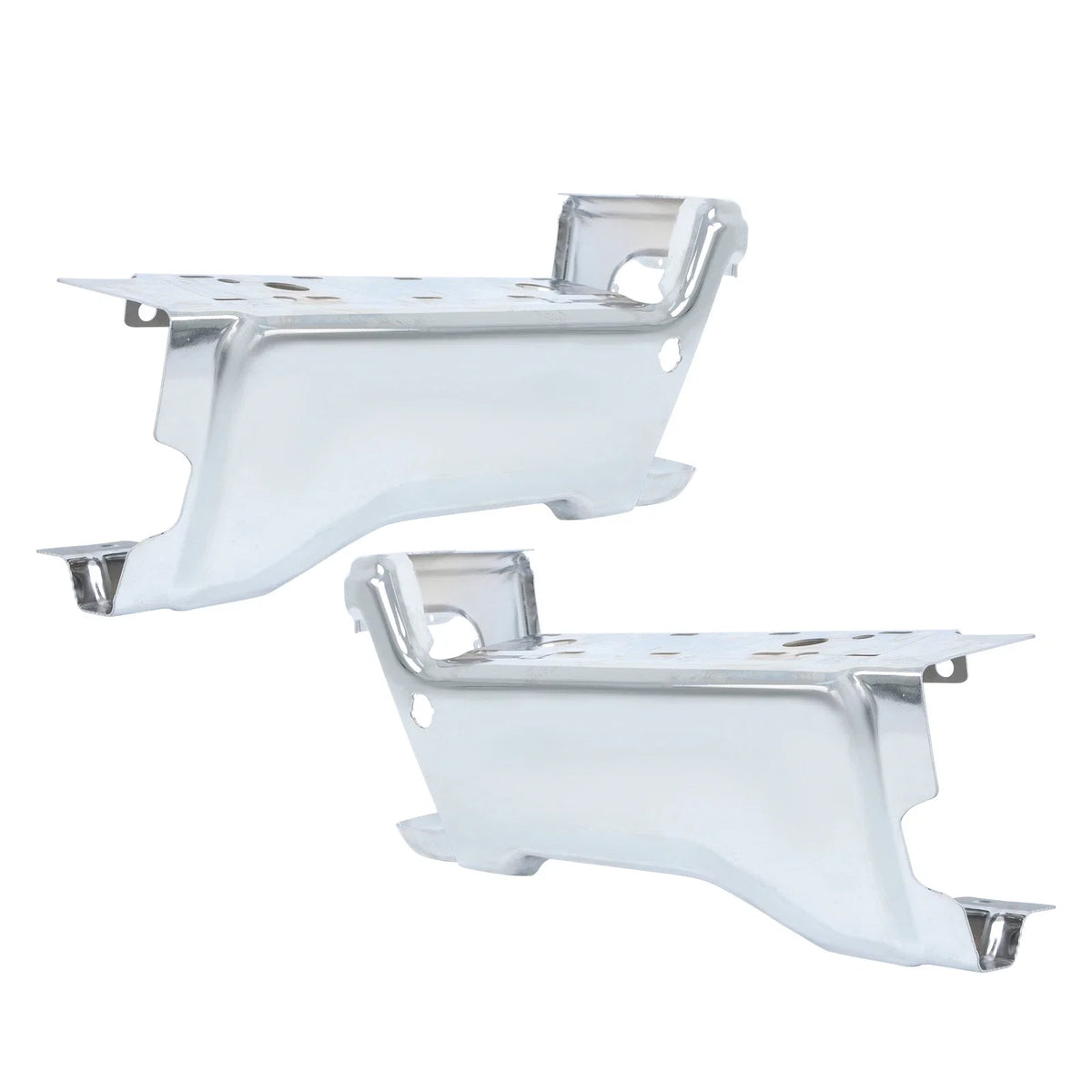 Set of 2 Rear Back Bumper End Caps for Ford F-250 (2023–2025) Chrome