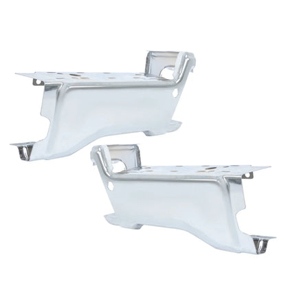 Set of 2 Rear Back Bumper End Caps for Ford F-250 (2023–2025) Chrome