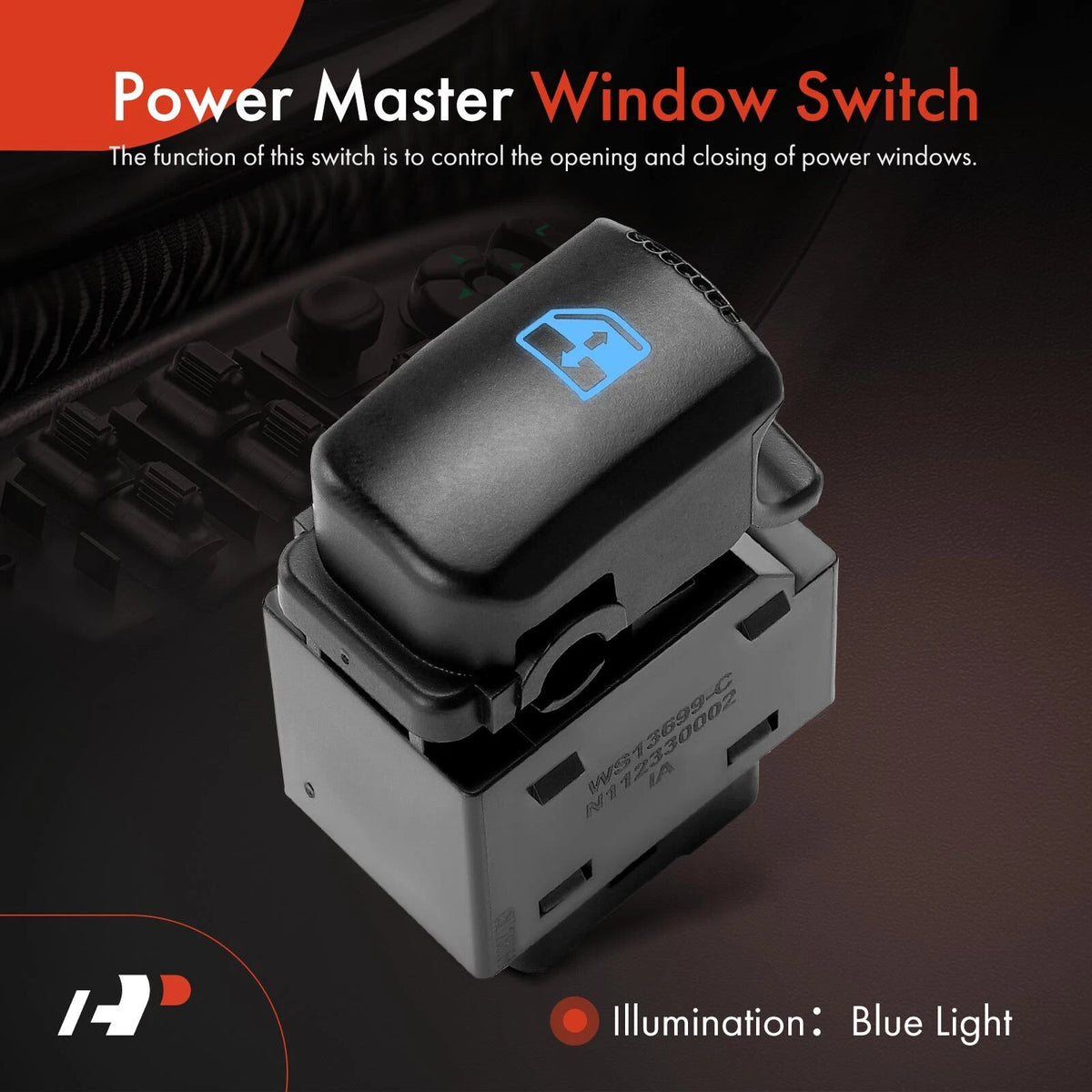 Rear Left Power Window Switch for Hyundai Santa Fe (2007–2009) SW10681, 935802B000WK, 1S13699