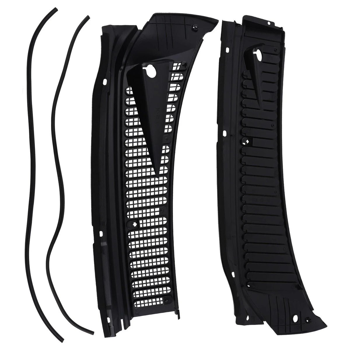Set of 2 Windshield Wiper Vent Cowl Screen Cover Panels for Ford F250 (1999–2007)