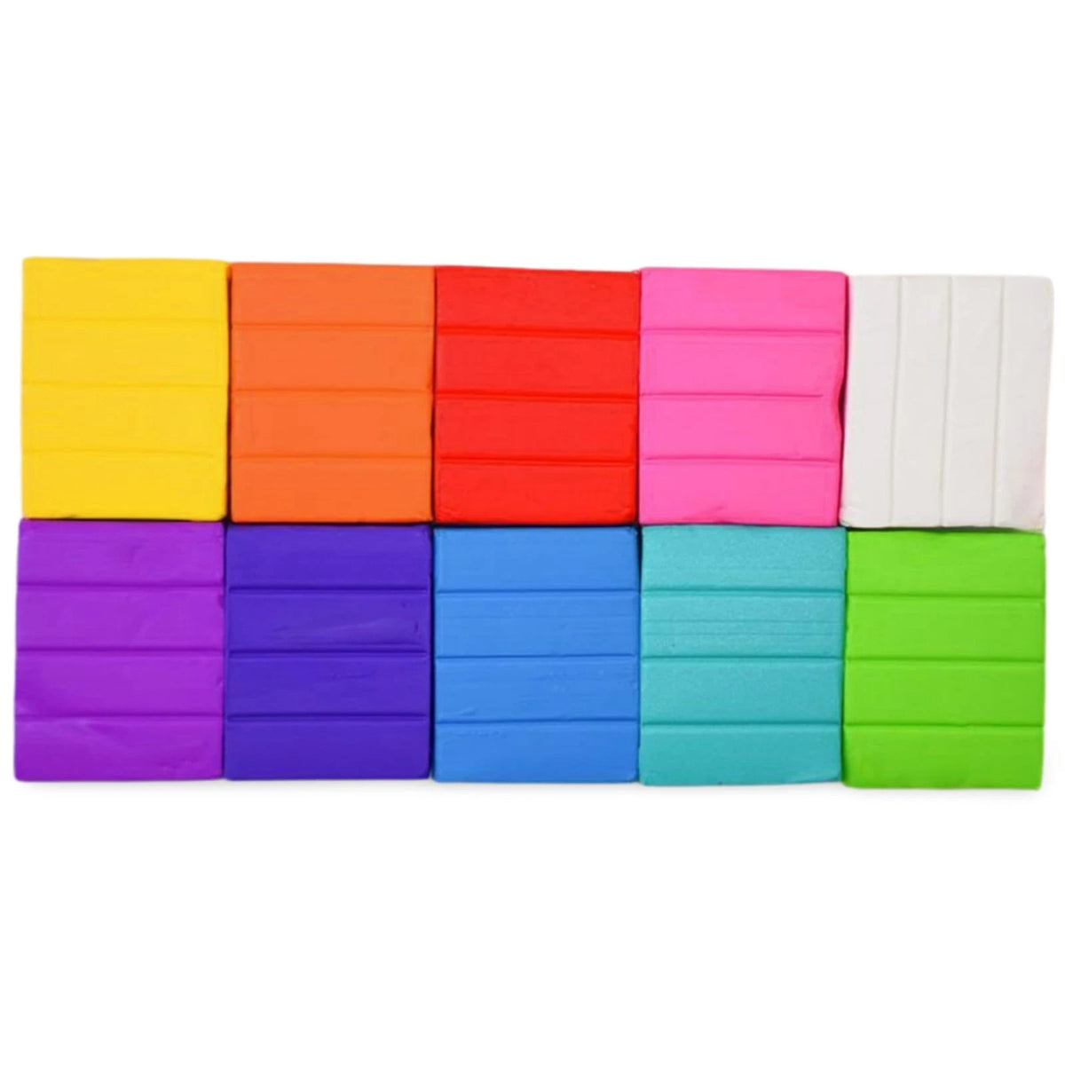 10 Colors Polymer Oven-Bake Clay, Non Toxic, 1.25 lbs
