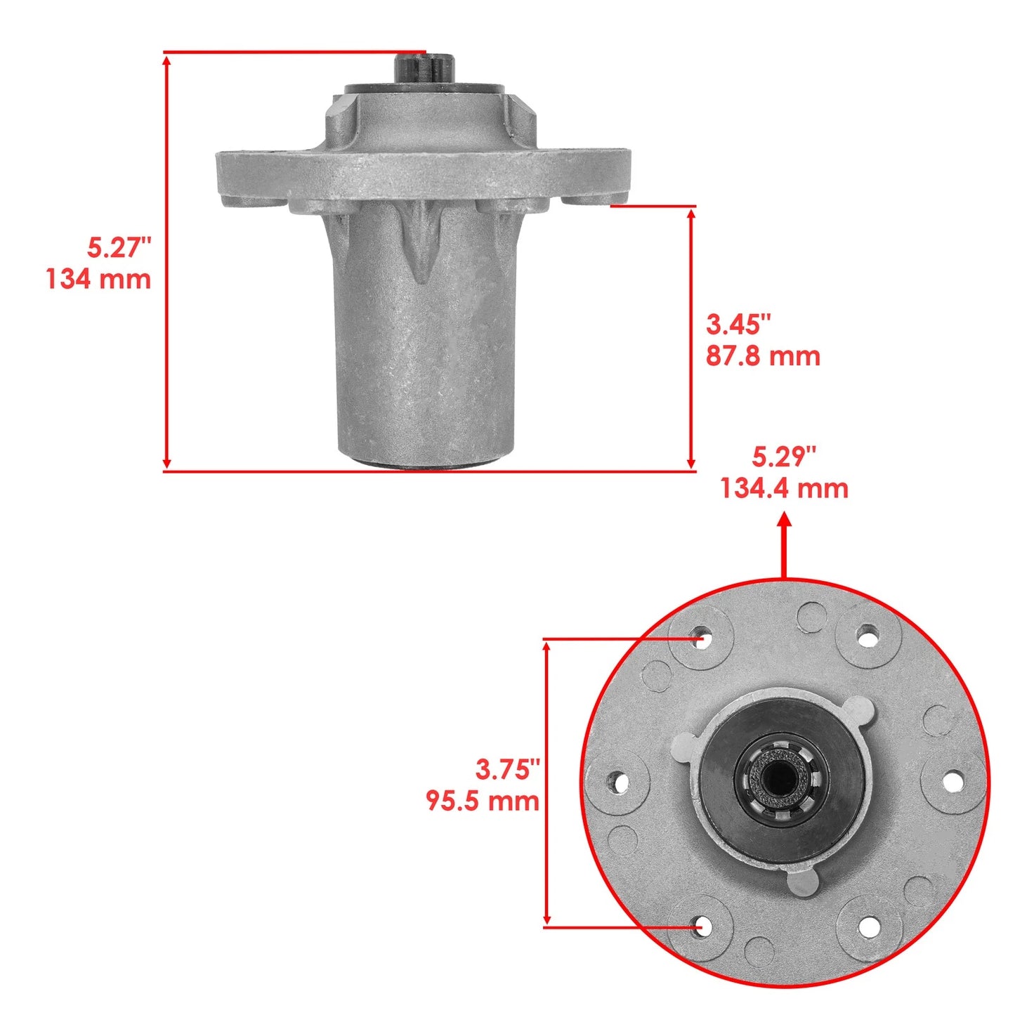48" Deck Spindle Pulley for Ferris 300S S65Z (SD214+PY466)