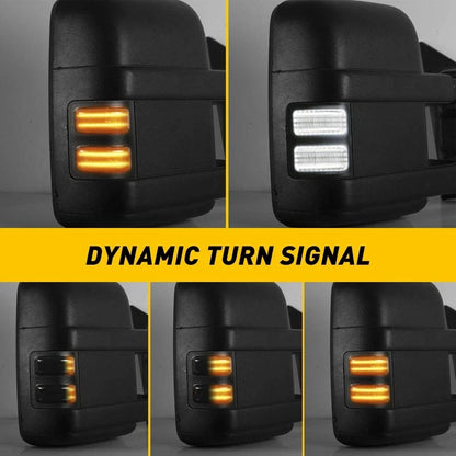 LED Switchback White/Amber Side Mirror Lights for Ford F250 F350 F550 (2008–2016)