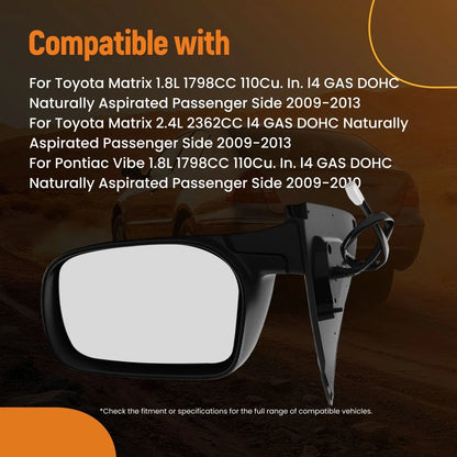 Right Mirror for Toyota Matrix (2009–2013) 8790802890 Power