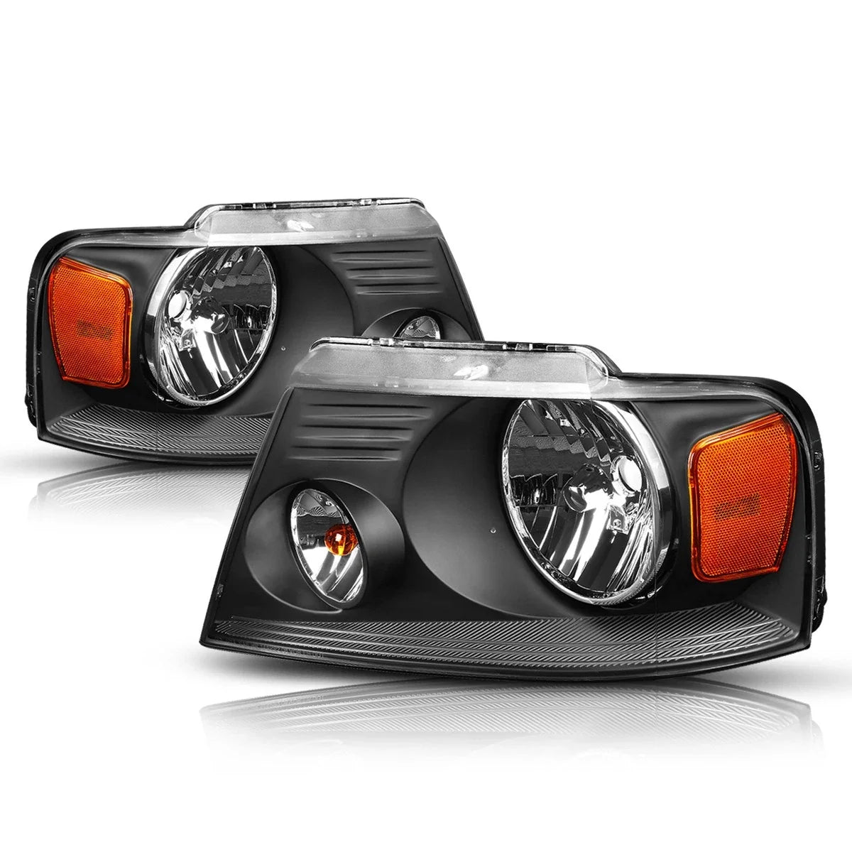 Headlight and Amber Side Corner Lamps Pair for Ford F150 (2004–2008)