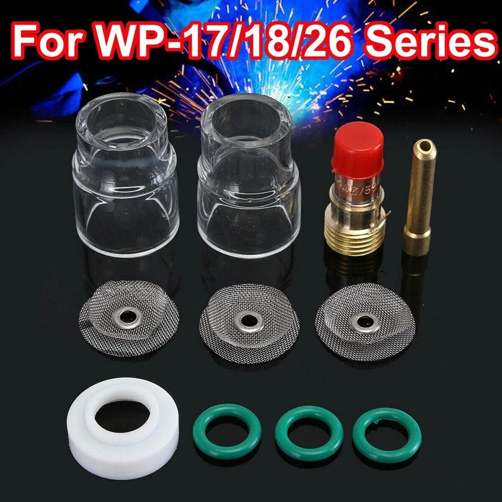 TIG Welding Torch Kit Gas Lens 332 12 Cup 24mm Collet for WP17 WP18 WP26