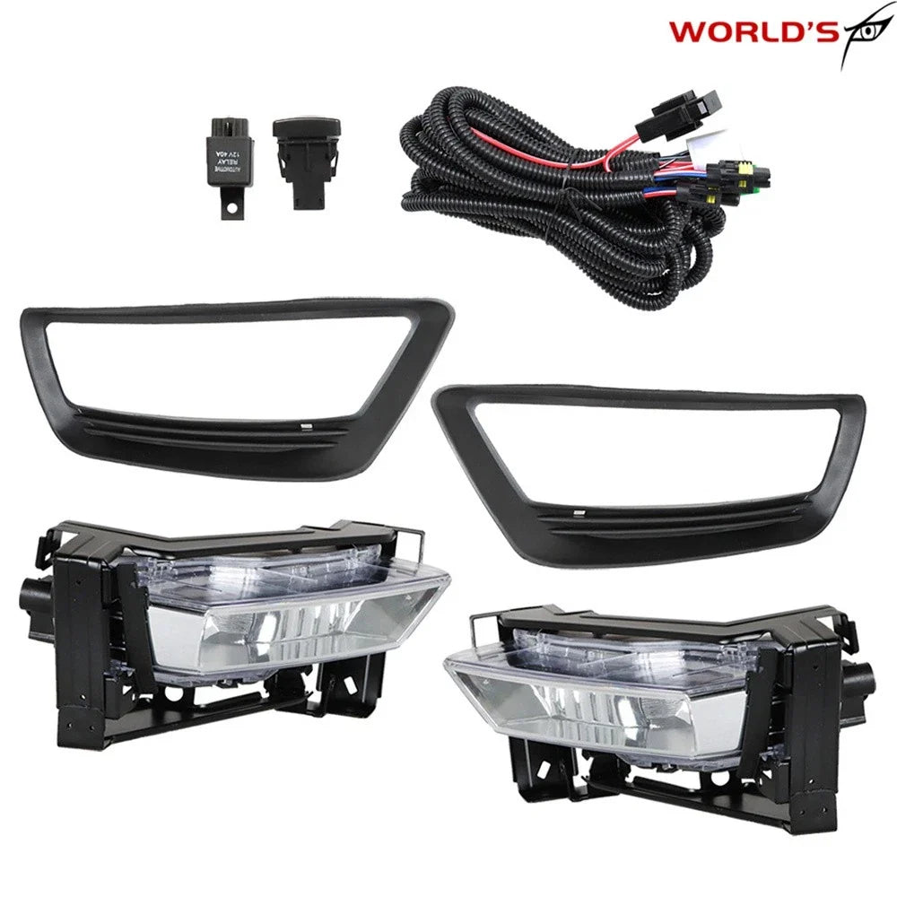 Set of 2 Front Fog Lights with Switch for Honda Accord Sedan (2013–2015)
