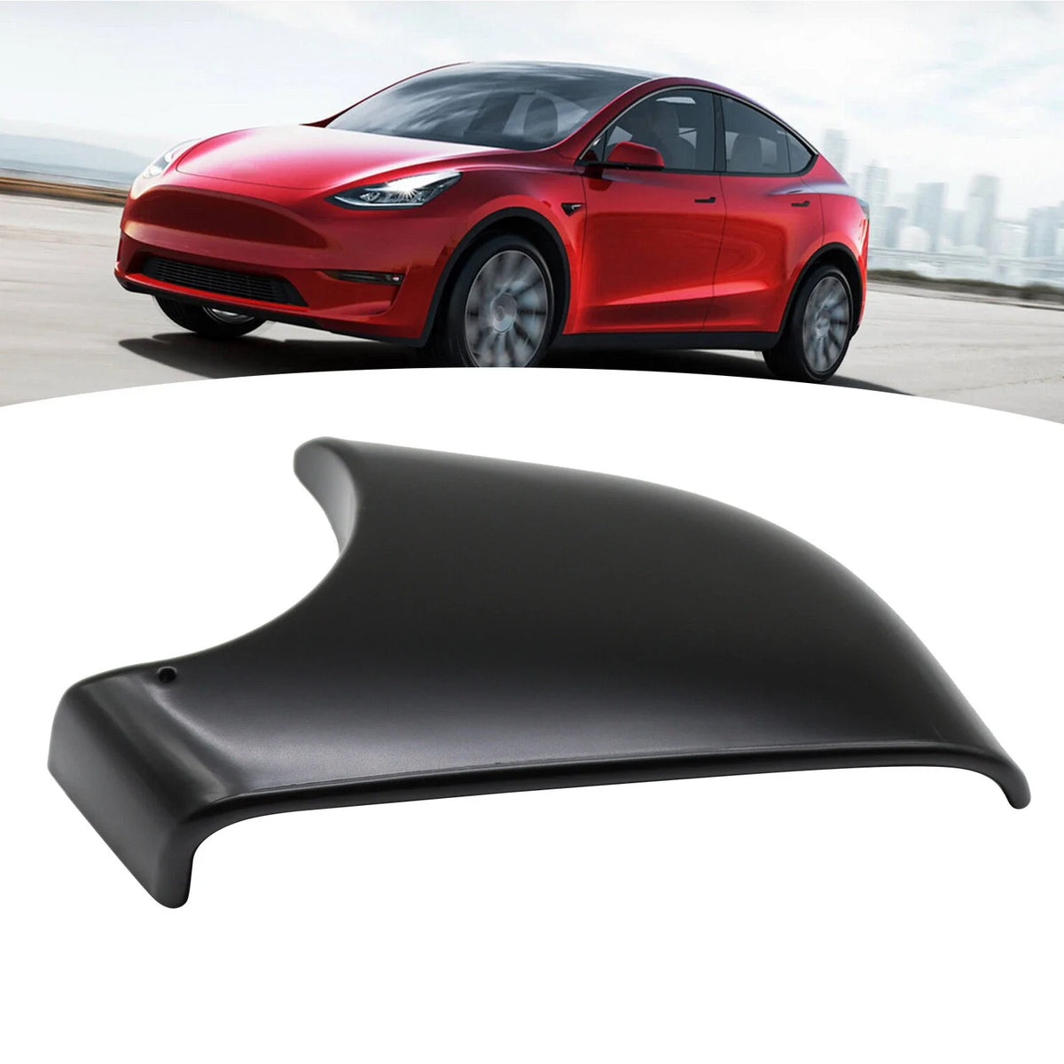 Door Wing Mirror Cover Lower Holder for Tesla Model Y (2020–2023) - Black Left
