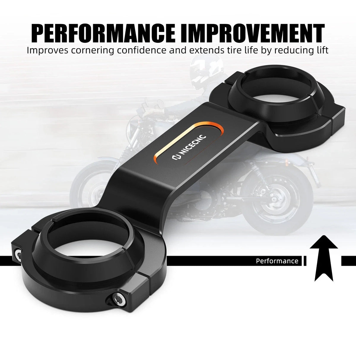 Front Fork Brace for Harley Dyna Low Rider FXDL (1994–2005)