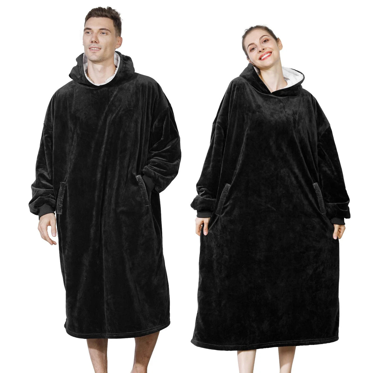 Wearable Blanket Hoodie for Adults & Teens (Oversized Sherpa)