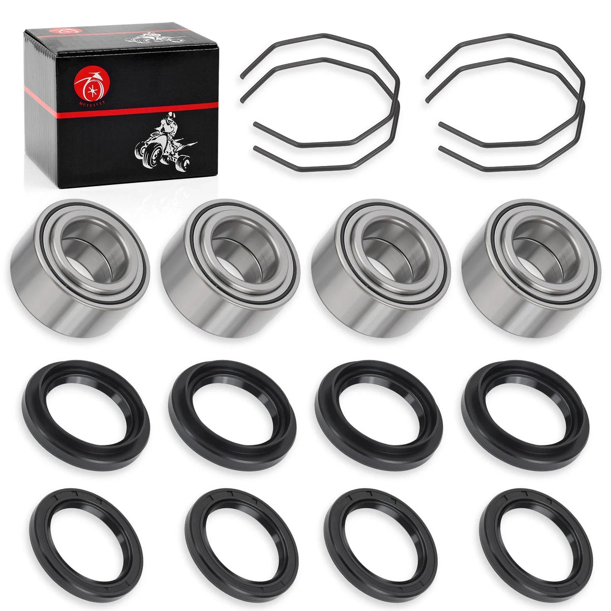 Wheel Bearings & Seals Kit for Arctic Cat 250 300 400 500 (1998–2004)