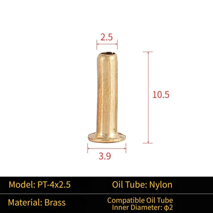 M8 M10 Double Cone Ferrule Sleeve Oil Fitting Brass for CNC Machines (N/A)