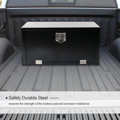 Tool Box for Pickup Truck (36"X18"X18", Black Steel)