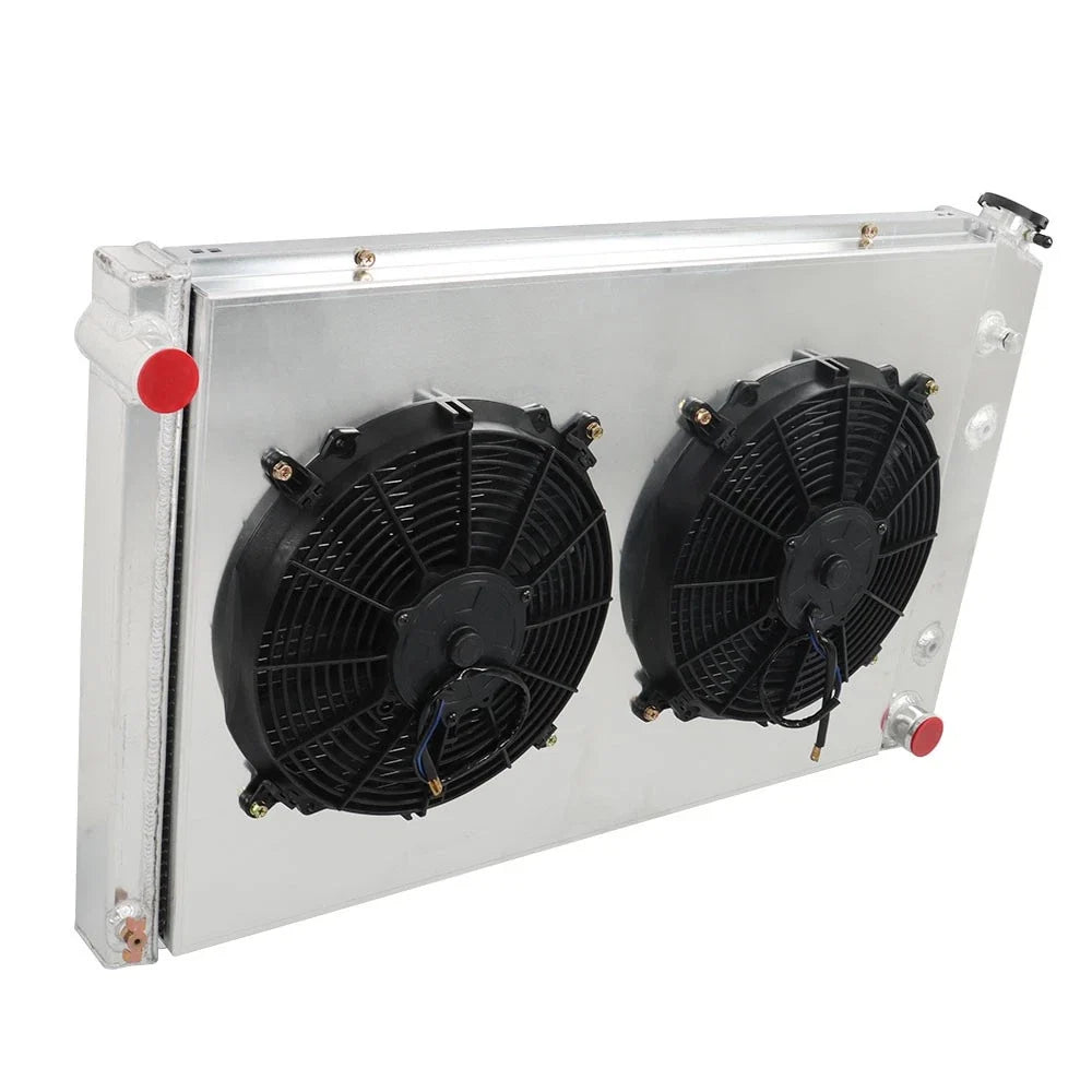 3 Row Radiator with Shroud and Fans for Chevy C/K C10 K20 Pickup (1973–1986)