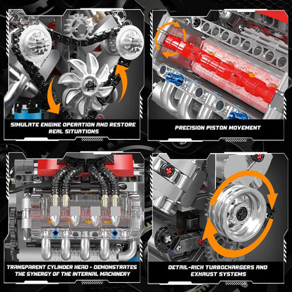 V8 Engine Model Kit for