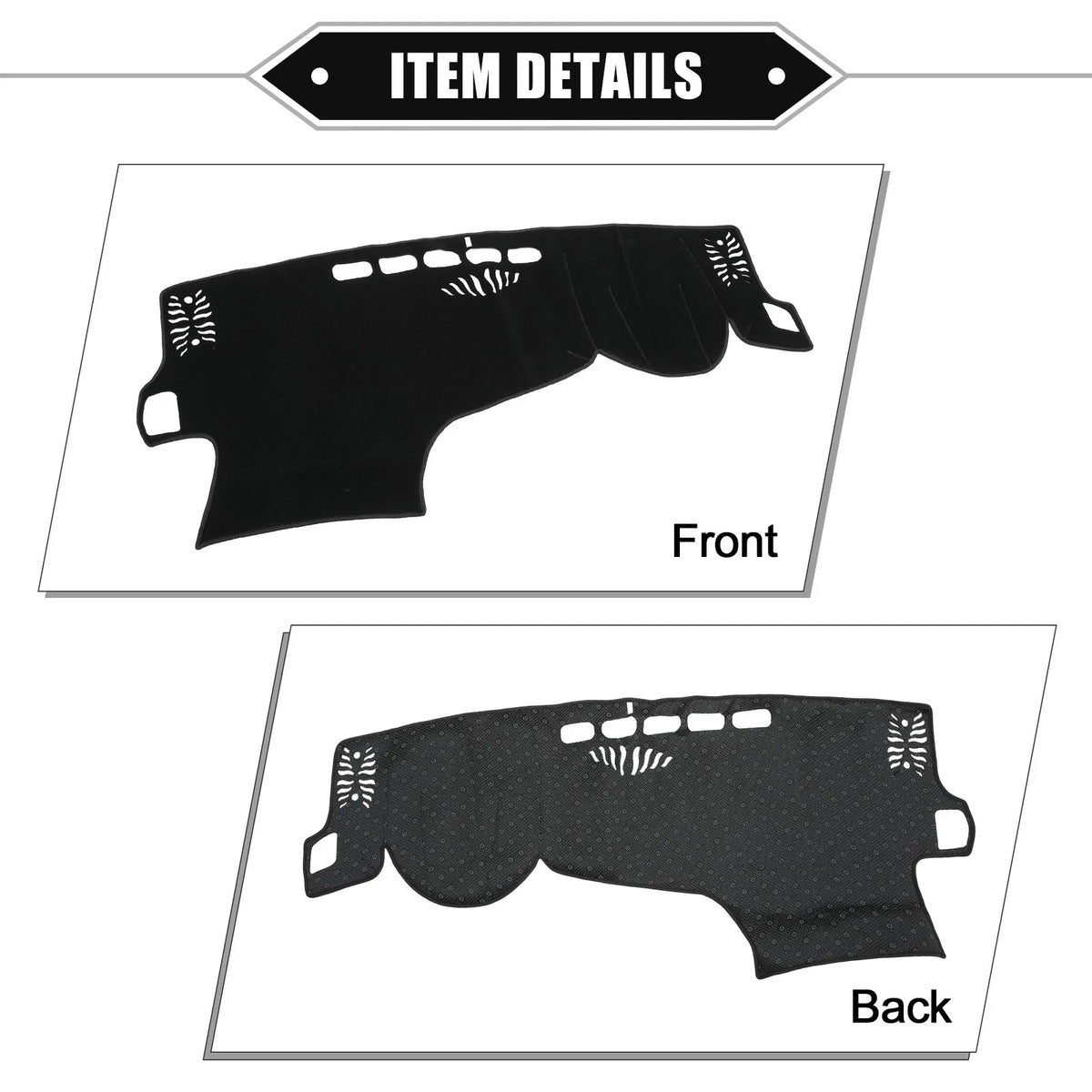 Dashboard Cover Mat for Lexus NX250 NX350 (2022–2023) Black
