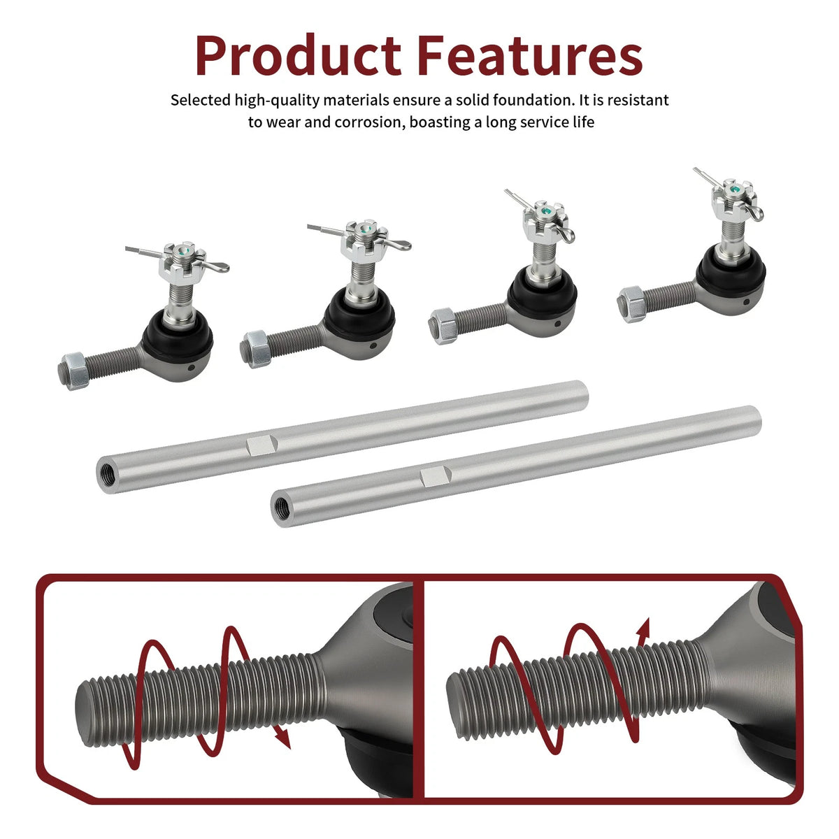 Steering Tie Rod for Polaris Predator 500 (2003–2006) 5133933, 7061113