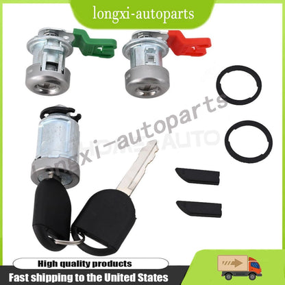 Ignition Lock & Door Lock Cylinder Set w/2 Keys for Ford Expedition (2003–2008) 707592C, 703362C, 7C3Z-1521990-A, 5S4Z11582BB
