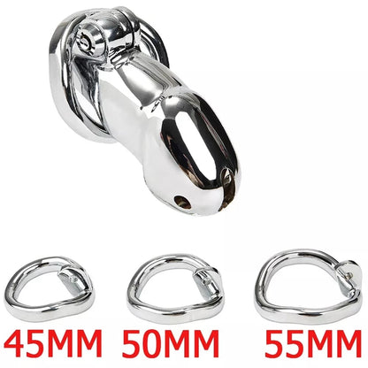 Stainless Steel Male Chastity Device for Click&Lock (2024)