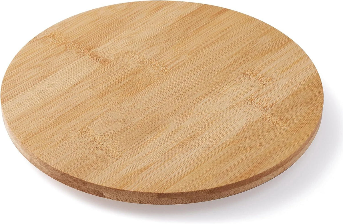 10 Inch Bamboo Lazy Susan Organizer for Kitchen Cabinet Table