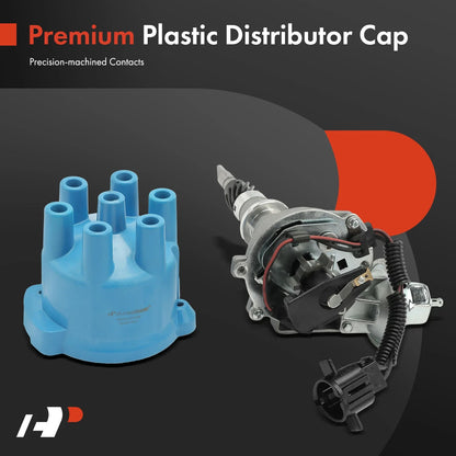 Ignition Distributor with Cap & Rotor for Jeep Wrangler Cherokee (1987–1990)