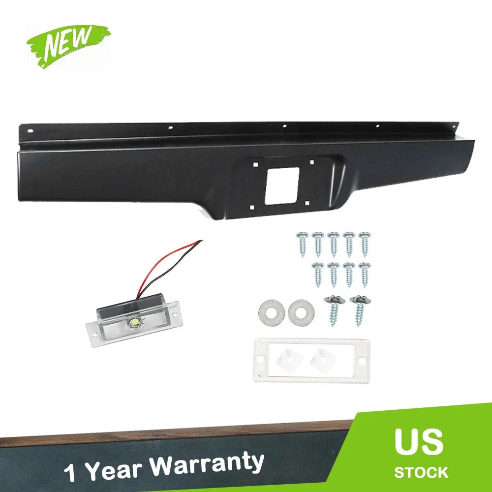 Rear Steel Bumper Roll Pan for Chevy S10 GMC S15 Sonoma (1982–1993)