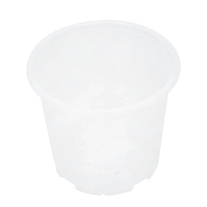 Set of 36 Reinforced Clear Nursery Pots for Plants and Flowers