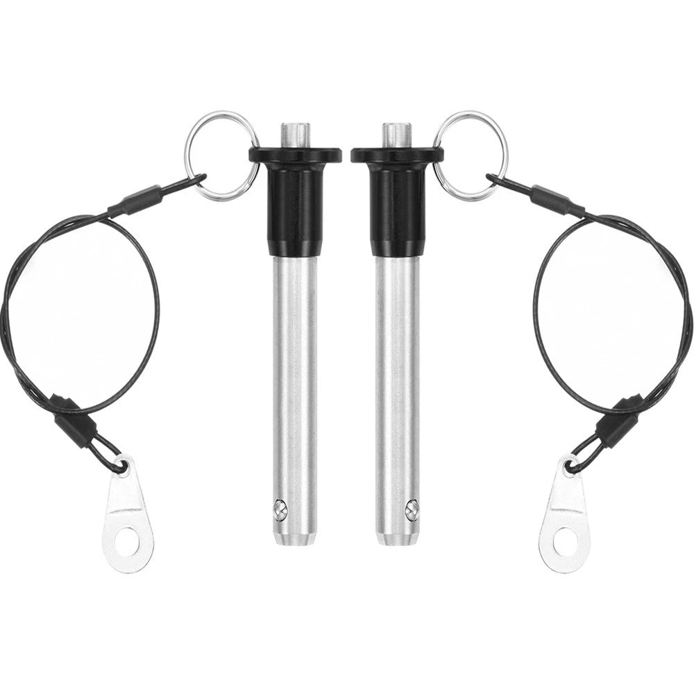 2Pcs Quick Release Spring Pin for Universal Use (Ф12x55) Silver