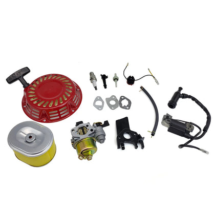 Recoil Ignition Coil Spark Plug Filter Carburetor for Honda GX160 5.5HP 6.5HP