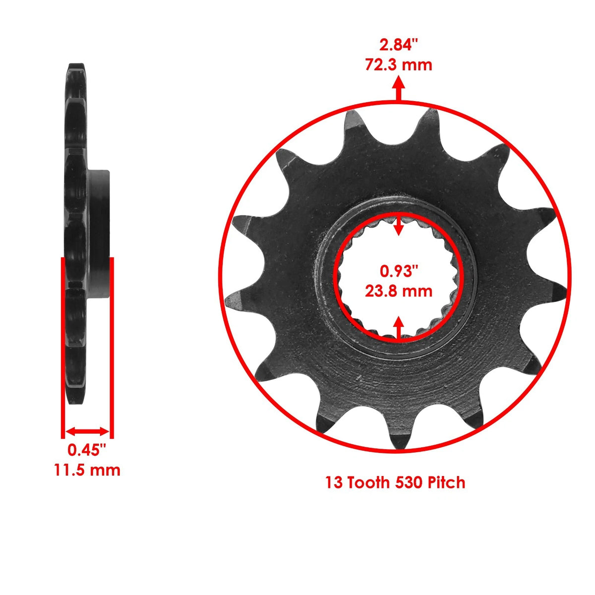 O-Ring Drive Chain & Sprockets Kit for Polaris Scrambler 400 4X4 (2000–2002) CP5706CH120AN